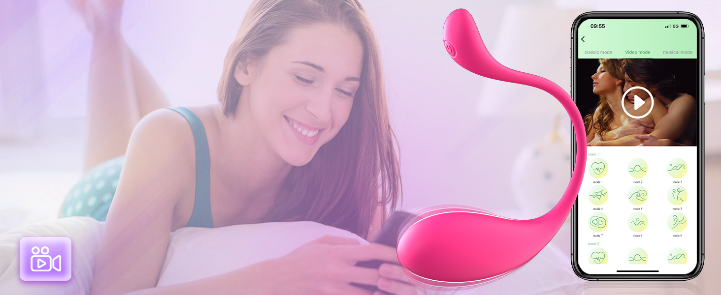 Вібратор жіночий з пультом дистанційного керування, 9 режимів, для інтимної насолоди. Іграшка для дорослих, червоний.