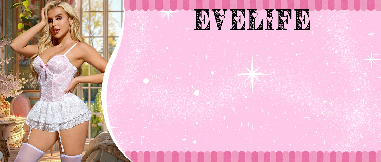 Сексуальна спідня білизна для жінок: комплект мереживний боді з панчохами, лямками, тедді, бабідолл з стріжками. Ідеально для Хелловіну та Різдва, червоний колір