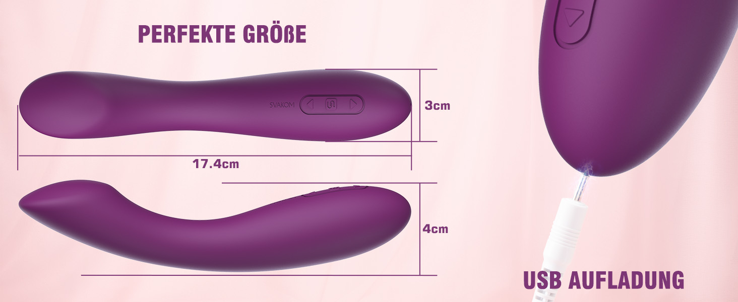 Вібратор SVAKOM AMY-Upgrade: Силіконовий дildo з 25 режимами вібрації для жінок та пар, водонепроникний