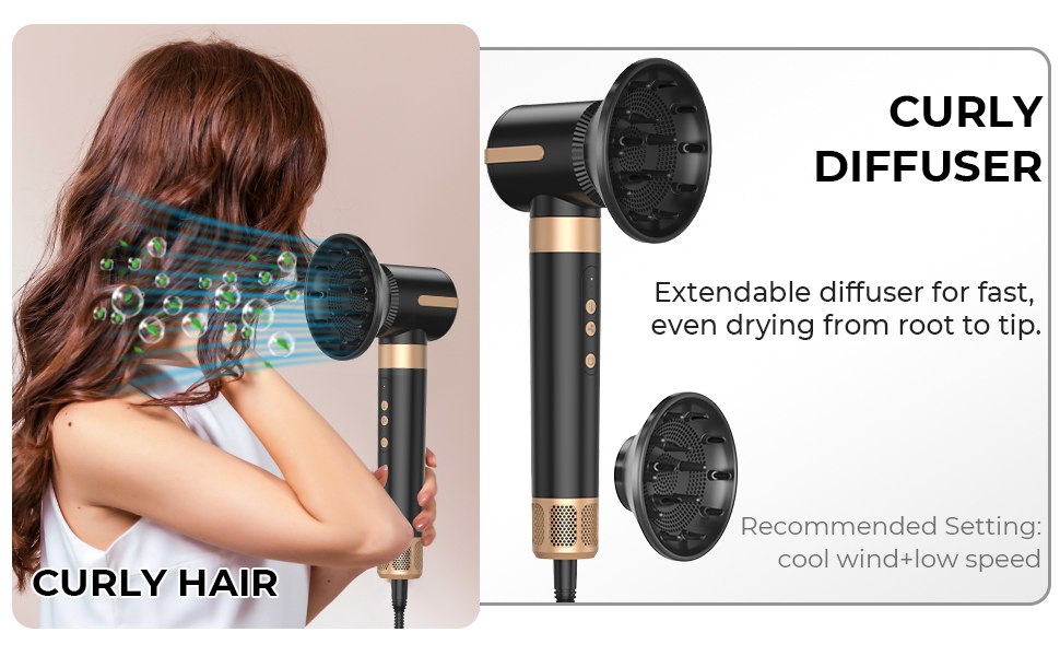 Мультистайлер для волосся 5 в 1 MogaWave Airstyler Pro 1000W: стайлер-фен, плойка для завивки та об'ємна щітка з іонізацією, коричневий