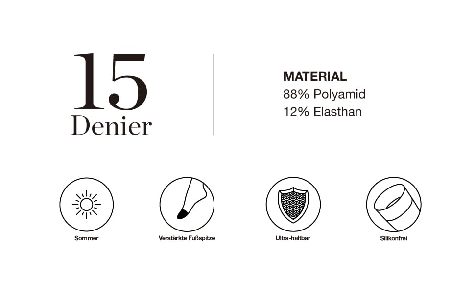 Нейлонові панчохи Softy Strapsstrümpfe 15 DEN для ремінців, коричневі, розмір S