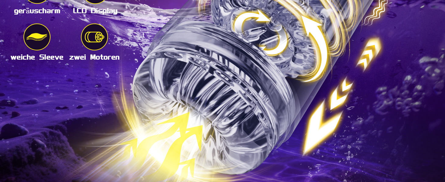 Електричний мастурбатор для чоловіків з телескопічною конструкцією, ротацією, вібрацією та функцією соски. Масажер для пеніса, секс-іграшка.