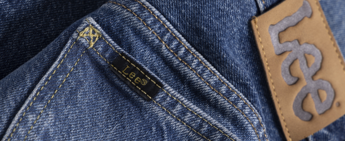 Чоловічі джинси LEE Brooklyn Classic Straight Fit, синьо-чорні, 32W / 30L
