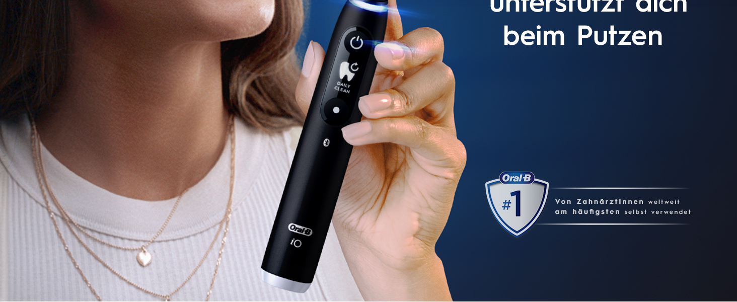 Електрична зубна щітка Oral-B iO Series 6 (Black Lava/Pink Sand), 5 режимів чищення, набір з 3 насадок та дорожнім футляром