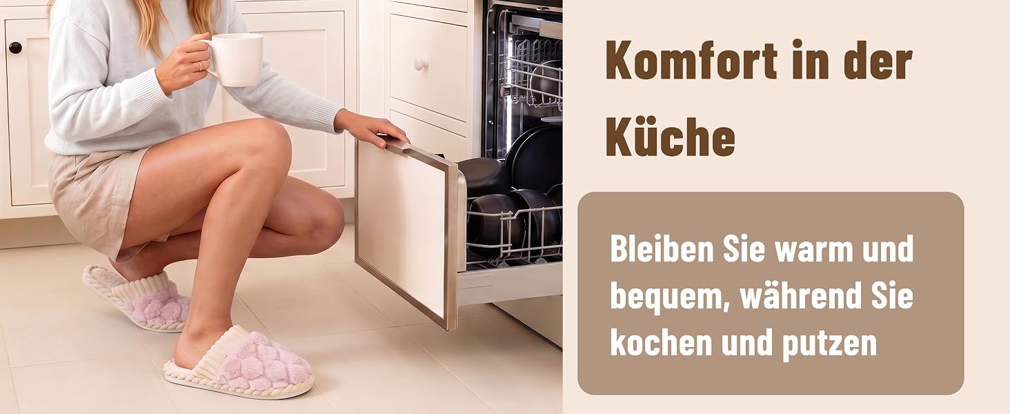 Жіночі зимові домашні капці з ефектом пам'яті (Memory Foam), теплі та м'які, персиково-рожеві, розмір 38.5/40 EU