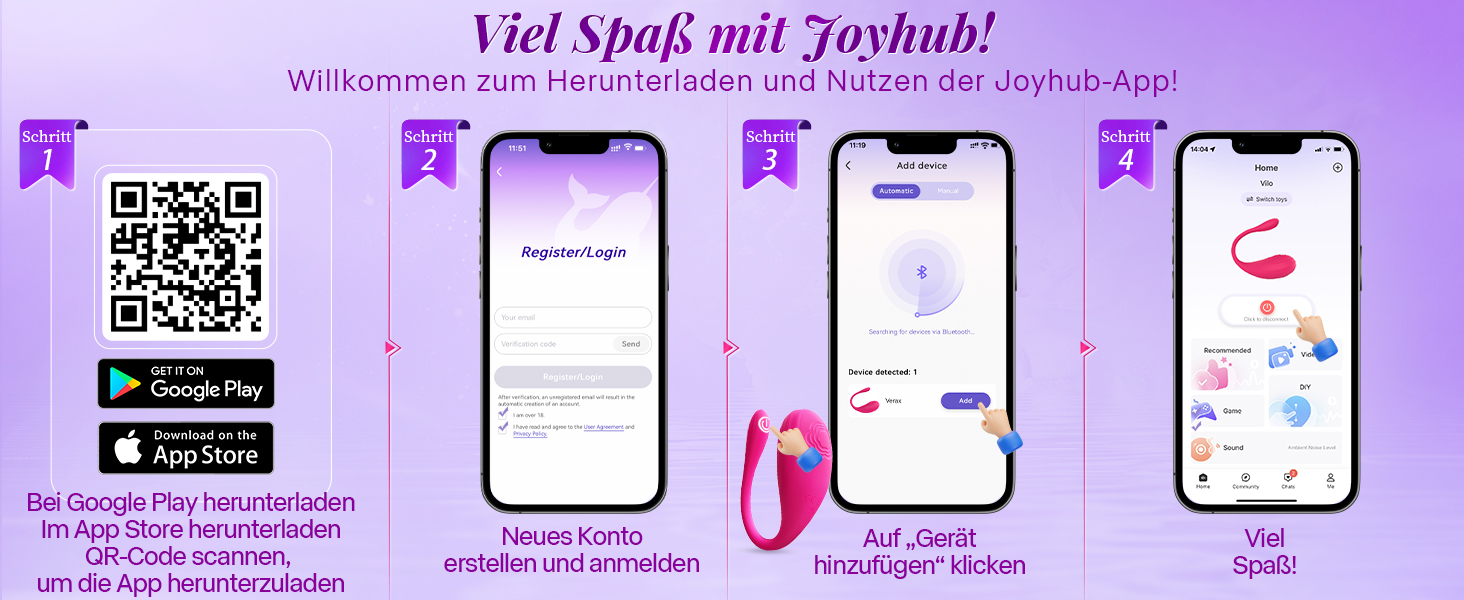 Вібратор KI-Sync Liebeskugeln для жінок, анальні дилдо-вібратори, комплекти для стимуляції клітора, 9 режимів, анальний плагін, стимулятор для G-точки (магента, універсальний розмір)