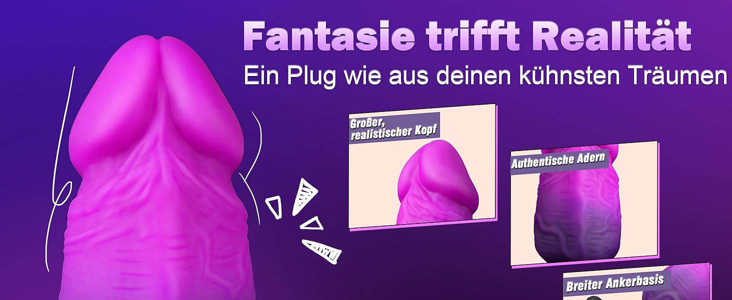 Анальний плагін для чоловіків та жінок, XXL, силіконовий, реалістичний, для початківців - секс-іграшка для анального задоволення