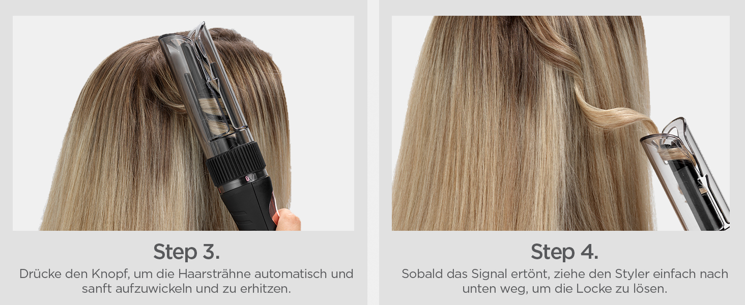 Автоматичний стайлер для локонів BaByliss Curl Secret Lite C1031E, 19 мм, 5 рівнів температури до 210°C, чорний з рожевим золотом