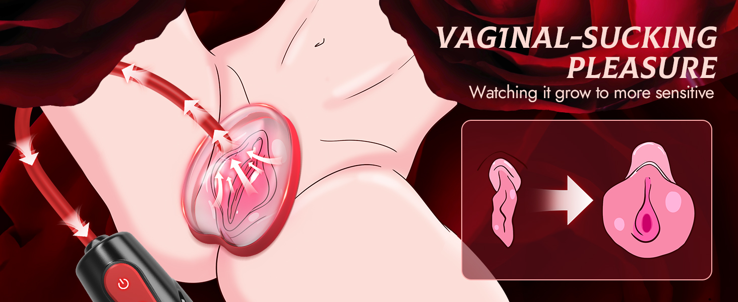 Електрична вагінальна пампуха з 3 рівнями потужності та 7 режимами – BDSM іграшка для жінок та пар