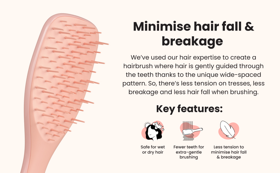 Щітка для волосся Tangle Teezer Ultimate Detangler для вологого та сухого волосся, розплутуюча, проти випадіння та ламкості (Saffron)