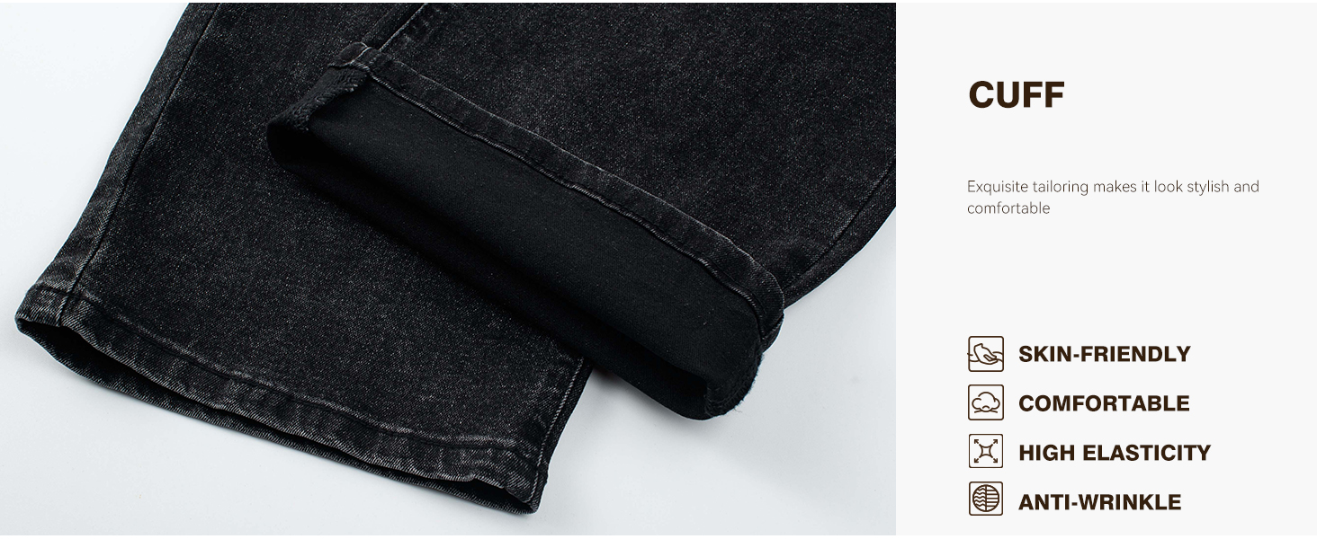 Чоловічі джинси Elegancity Baggy Stretch — Широкі штани Straight Y2K Streetwear, Loose Fit, сині, розмір S