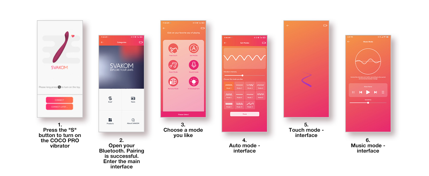 SVAKOM COCO PRO: вібратор-дилда з керуванням через додаток, нагрівання, G-точка, для жінок