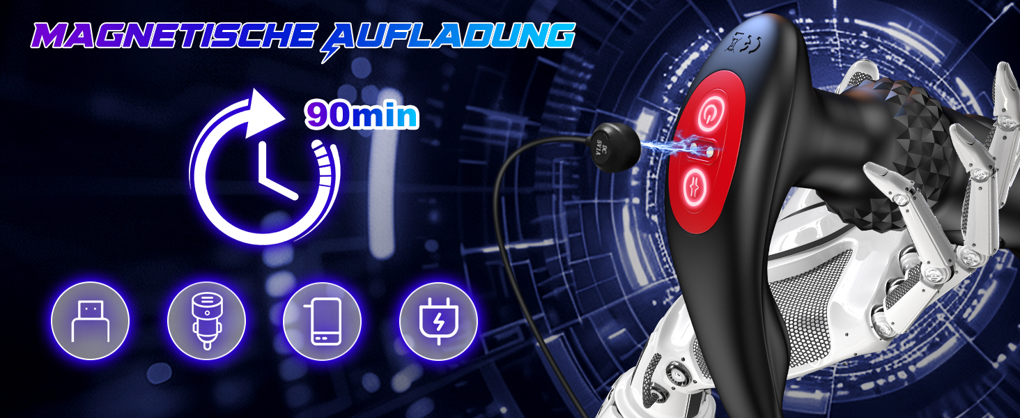 Анальний вібратор для чоловіків з пультом керування та кільцями для пеніса - 7 режимів вібрації, 3 насадки