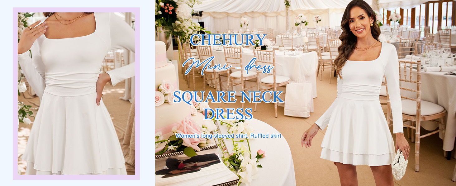 Сукня жіноча квадратним вирізом, елегантна вечірня, коктейльна, bodycon, на короткі/довгі рукави, міні, slim fit, висока талія, з фалдами, біла, розмір M