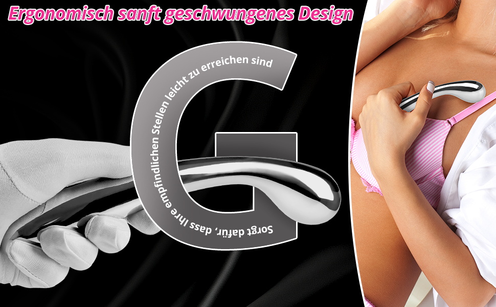 Анальний стимулятор Roluck з нержавіючої сталі - подвійний анальний плагін для чоловіків та жінок