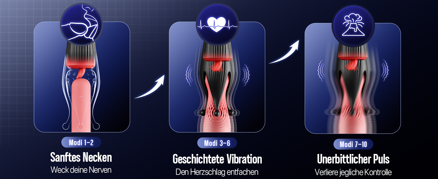 Мастурбатор для чоловіків з 10 режимами вібрації, стимулятор головки статевого члена, іграшка для соло та парного сексу (чорний)