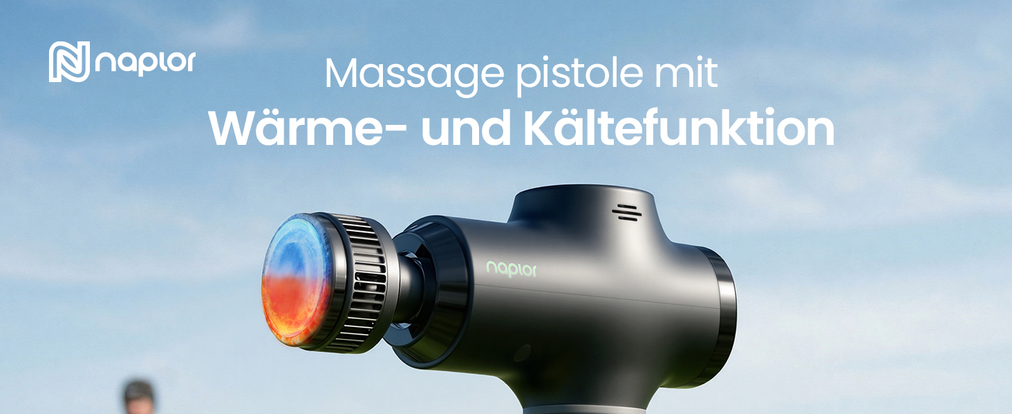 Перкусійний масажер Naplor Massage Gun з функціями підігріву та охолодження для м'язів