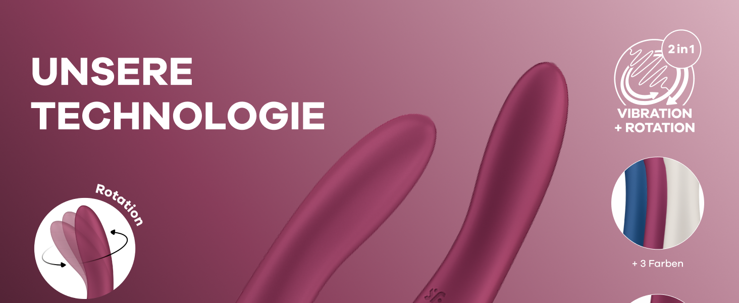 Вібратор Satisfyer Spinning Vibe 1 G-Punkt | 12 вібрацій та 5 програм обертання | Для жінок | Водостійкий (IPX7) | (Полуниця)