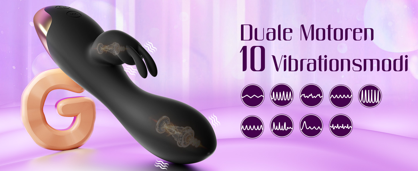 Вібратор для жінок: набір сексуальних іграшок з 10 режимами, кліторальний ділдо, G-spot вібратор, чорний колір