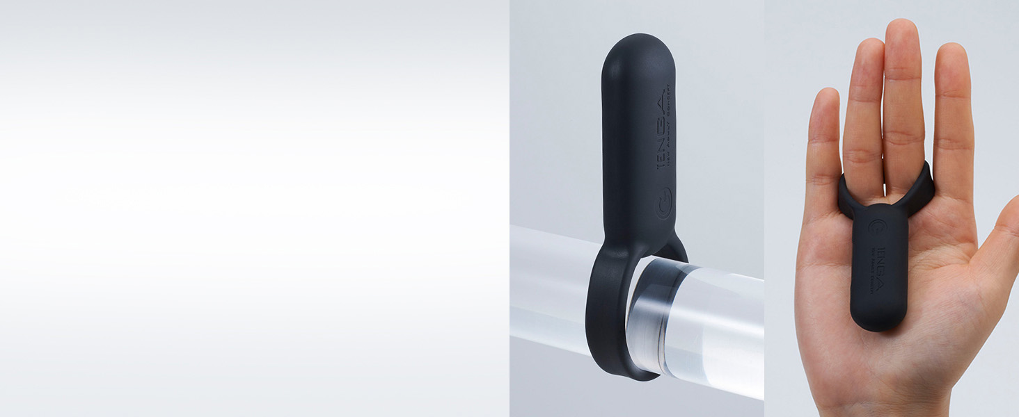 TENGA SVR: Вібруючий кільце для чоловічого статевого члена з підзарядкою, 7 режимів вібрації, чорний колір