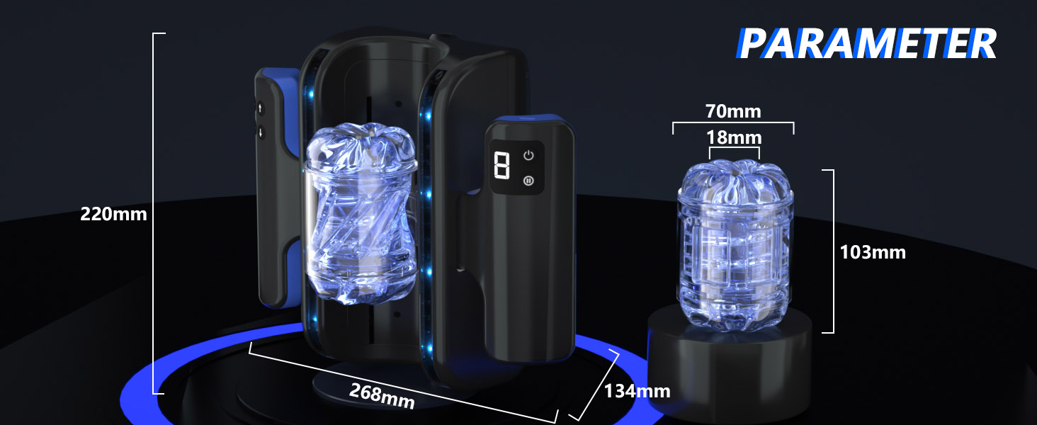 Електричний мастурбатор з телефоном-підставкою, 7 функцій, подвійний хват, для чоловіків