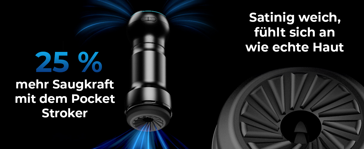 Масажер для чоловіків KIIROO PocketBlow з AI-керуванням - дискретний, для інтимної стимуляції