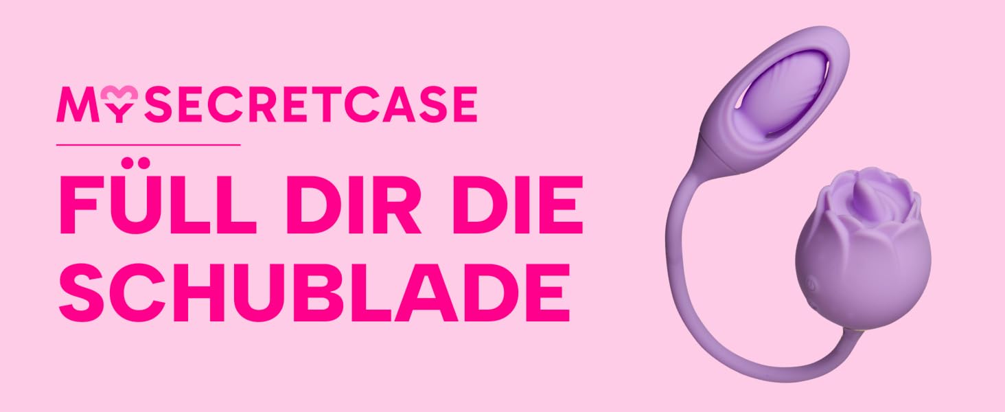 Вібратор для клітора MySecretCase з 10 режимами стимуляції, силіконовий, водонепроникний IPX6, USB зарядка