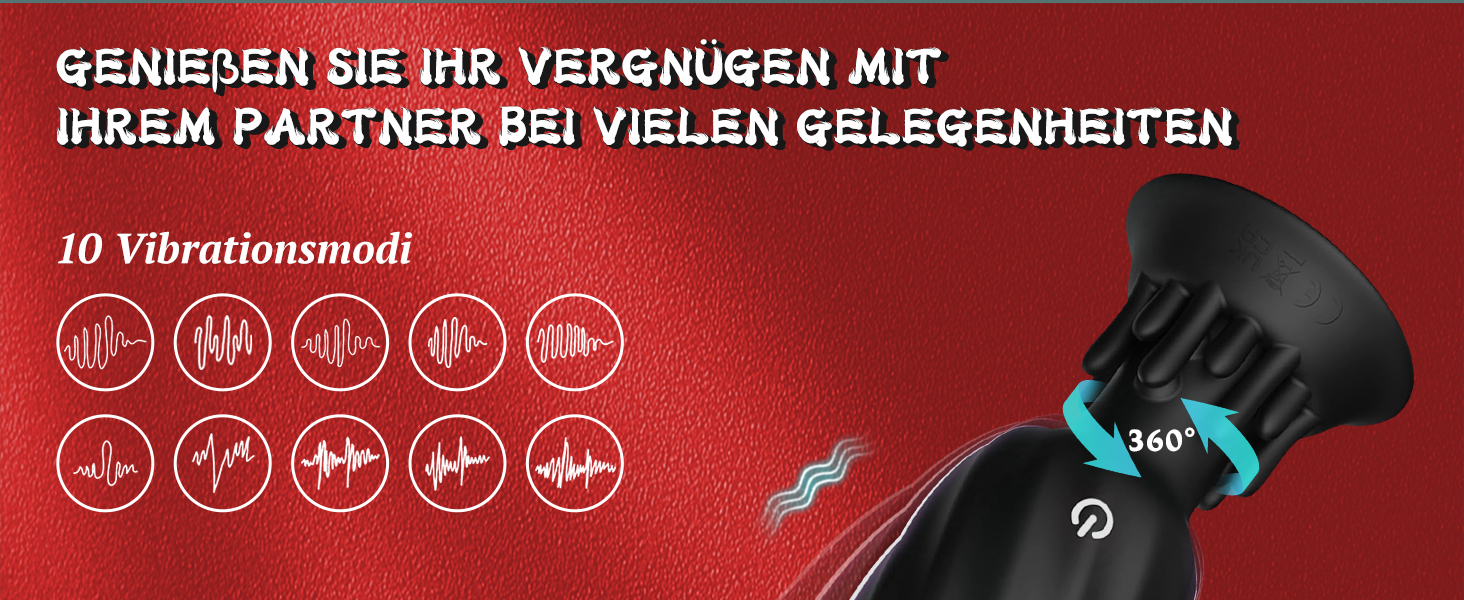 Аналізатор вібратор для чоловіків YcsLust, стимуляція простати, анальний плагін з 10 вібраціями та 10 режимами обертання, пульт дистанційного керування, секс-іграшка для пар, buttplug