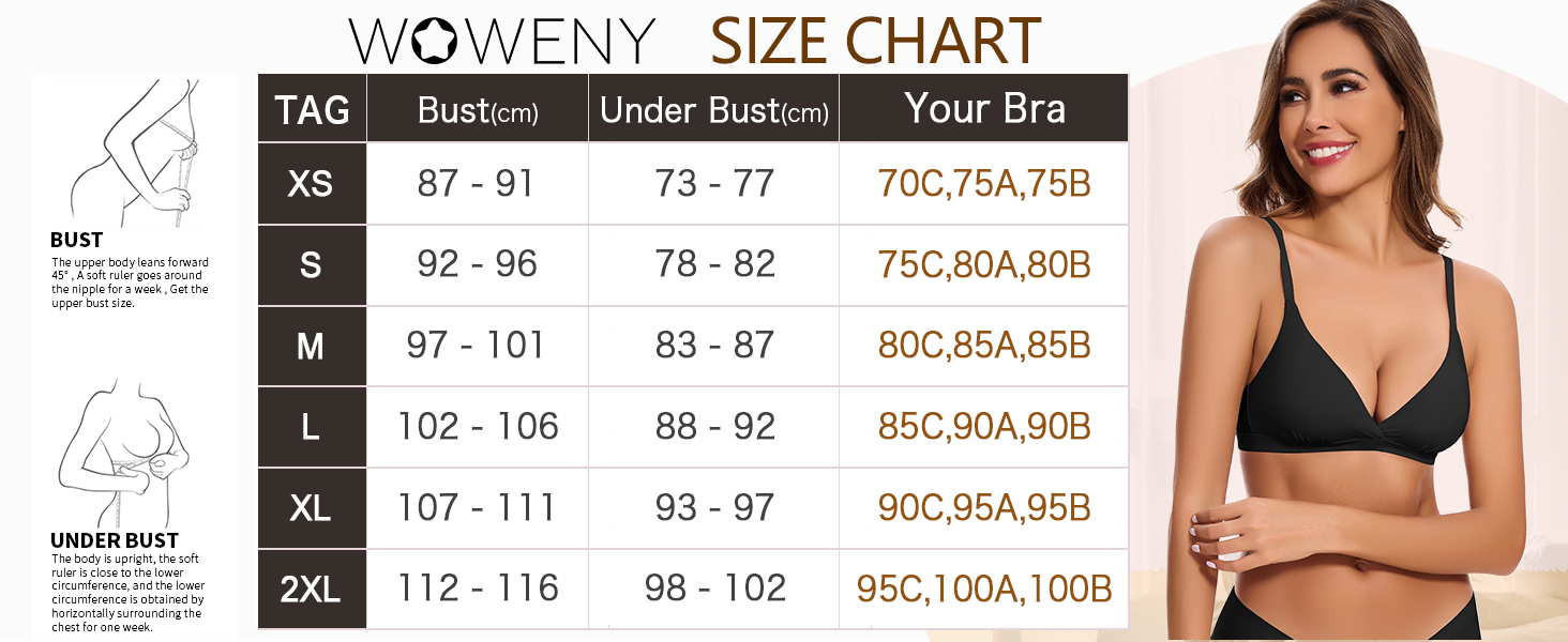 Трикутник бюстгальтер WOWENY без кісточок, бралетт, безшовний, з м'якими чашечками, для топу, бюстгальтер V-подібного вирізу, з подовжувачем, бежевий, розмір S