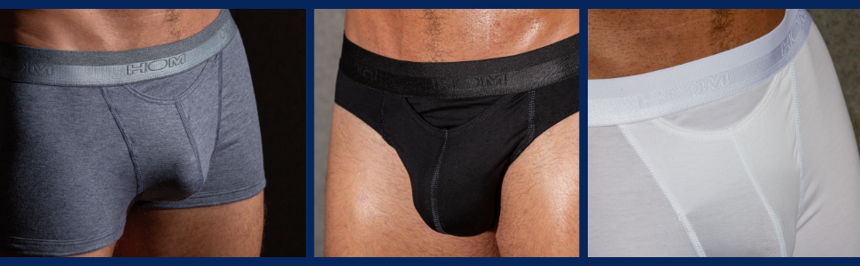 HOM Herren Blackrock G-String Trunks L Schwarz - труси чоловічі G-String, чорні, розмір L