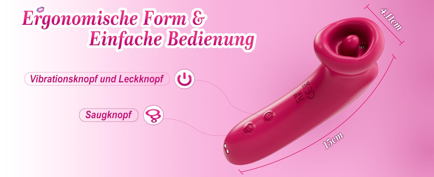 Вібратор для жінок: стимулятор клітора з 3 режимами соски, 10 режимами язика та вібрацією. Інтимні іграшки преміум-якості