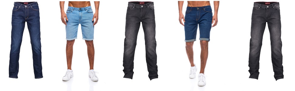 Чоловічі джинси JEEL Regular Fit, прямий крій, темно-сині (navy), розмір 34W / 32L