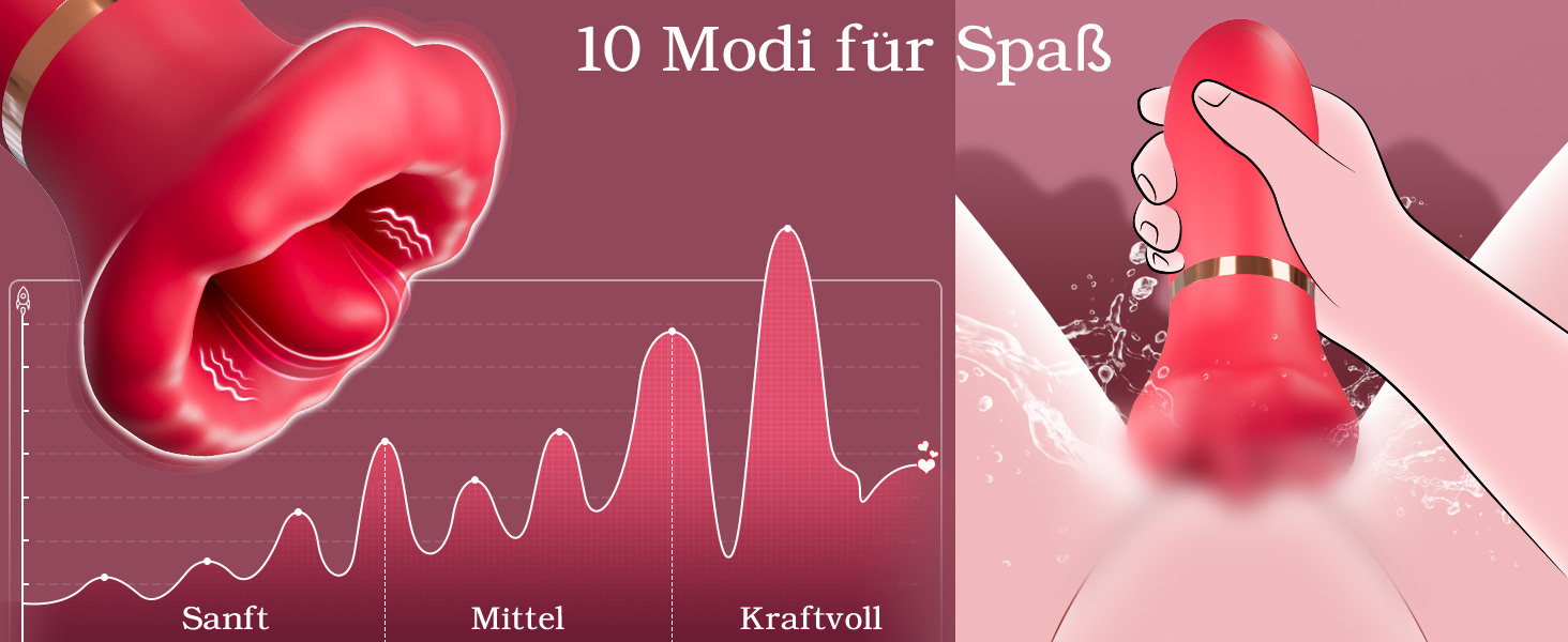 Вібратор для жінок з 10 режимами вібрації та 10 режимами стимуляції, G-spot вібратор для інтимної насолоди