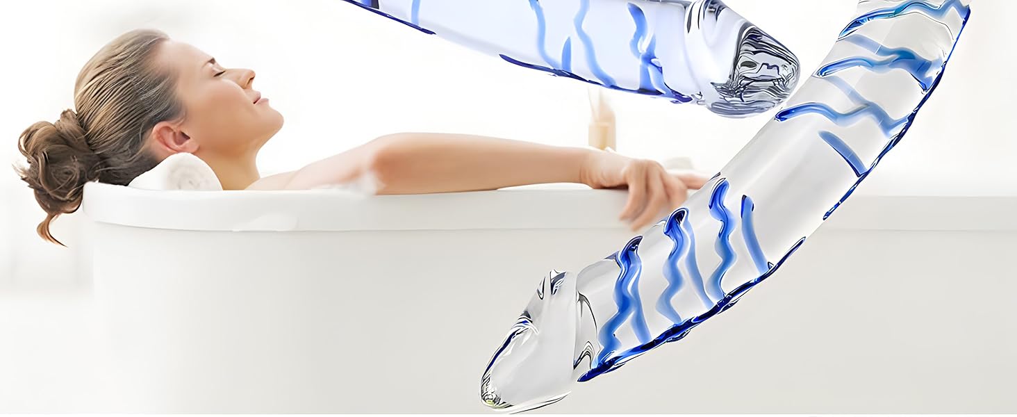 Секс-іграшка XoticPlay: дildo зі скла, анальний плагін з G-точкою, 28 см