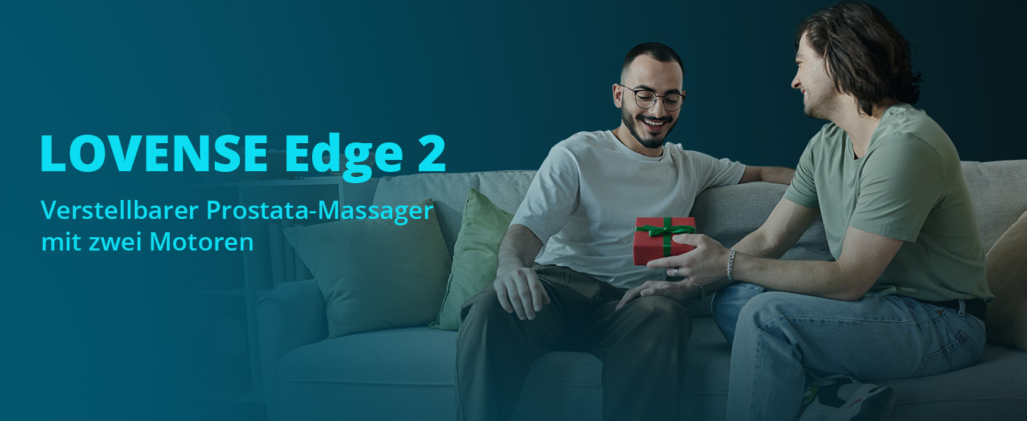 Lovense Edge 2: чоловічий анаплаг з пультом керування, вібрація простати, Bluetooth, 10000+ режимів, іграшки для дорослих
