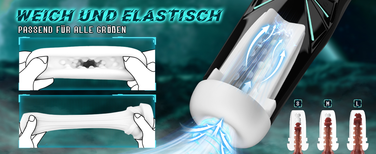 Масажер для чоловіків з 7 режимами всмоктування та 10 вібраційними режимами, Blowjob з 6 повітряними отворами, 3D вагіна, секс-іграшка для чоловіків