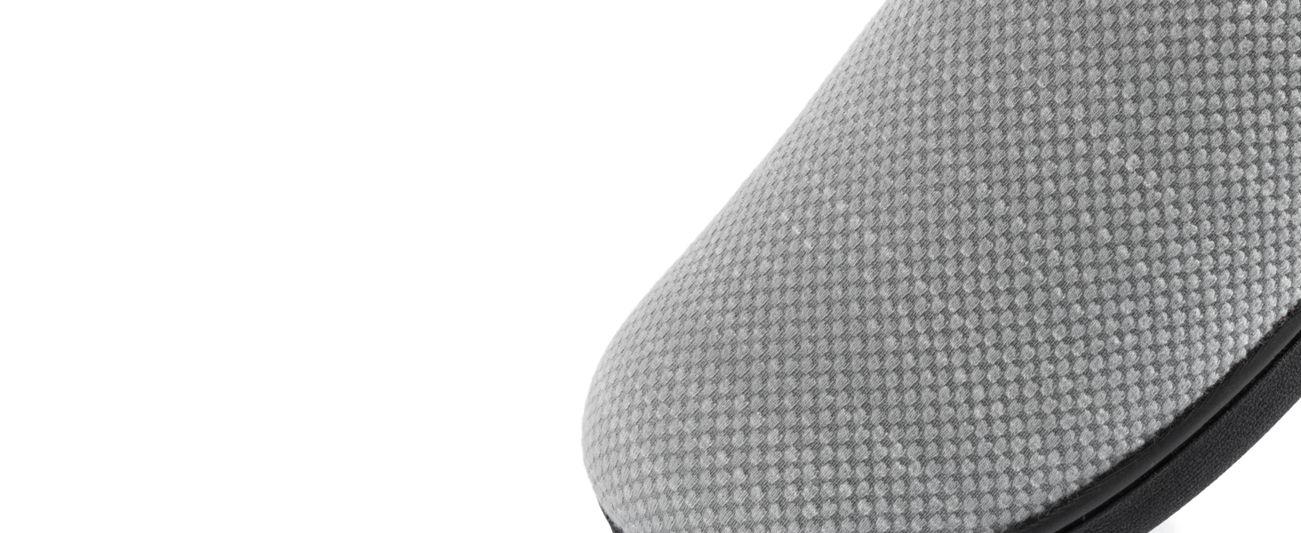 Жіночі домашні капці RockDove з ефектом пам'яті (Memory Foam), в'язка Birdseye, сіро-рожеві, розмір 40/41 EU