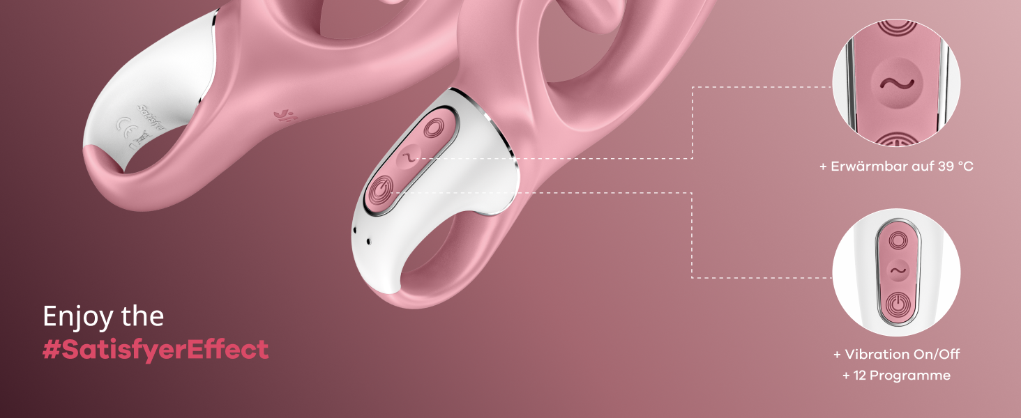 Satisfyer Hug Me Connect: Вібратор для клітора та G-точки з керуванням через додаток (синій)