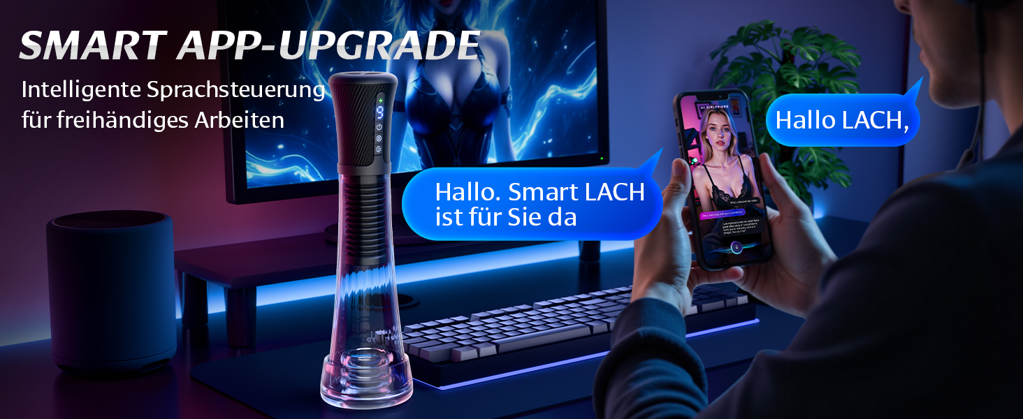 Електричний секс-іграшка для чоловіків Gobeken: вібрація, вакуум, керування через додаток, мастурбатор, пеніспампуватор, 2 лінійки