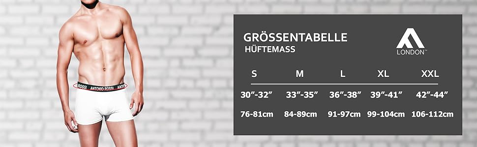 Боксерки чоловічі Antonio Rossi (12 шт.) - Multipack, чорний, сірий, білий, еластичний пояс