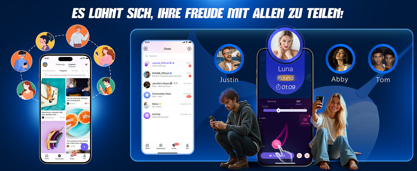 Анальні вібратори для чоловіків Soulour: стимуляція простати, 4 режими, анальний плагін з кільцем для пеніса та вібрацією мошонки, 9x9 режимів, преміум якість