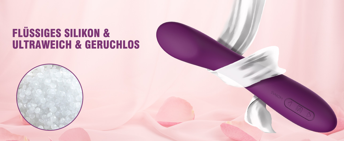 Вібратор SVAKOM AMY-Upgrade: Силіконовий дildo з 25 режимами вібрації для жінок та пар, водонепроникний