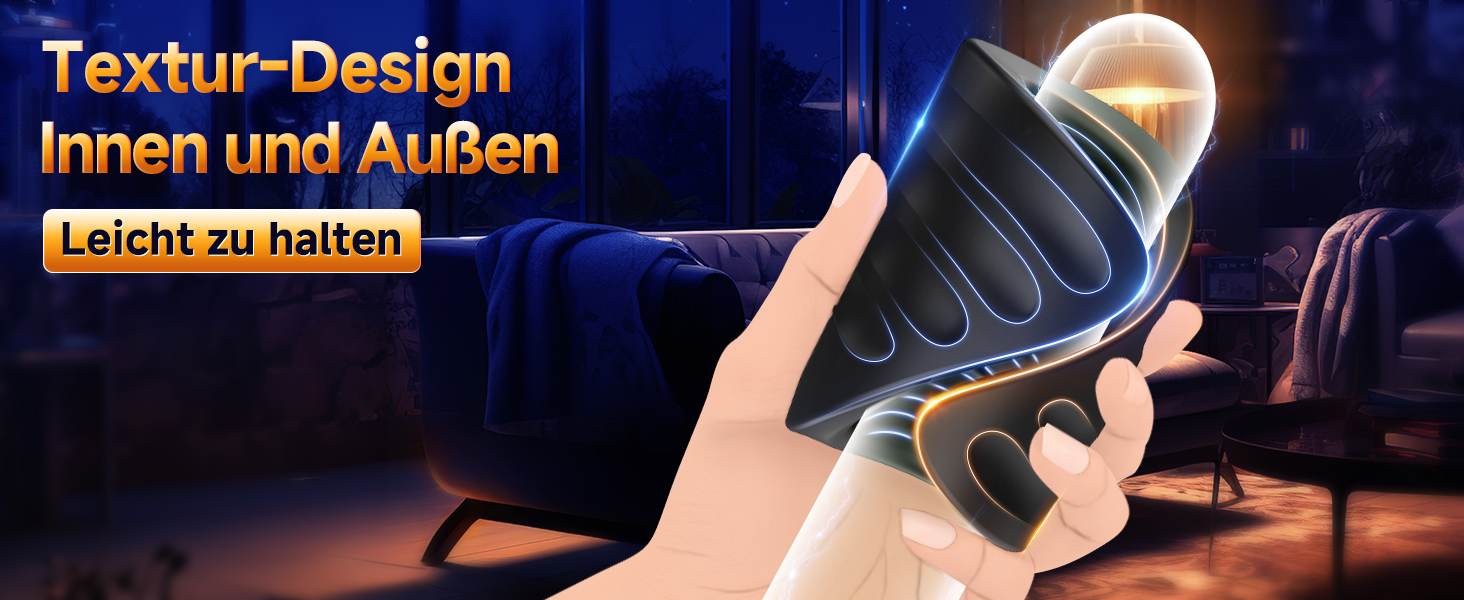 Інтимний масажер для пар з 9 вібраціями та функцією постукування, керування через додаток, подвійні кільця, презервативна накладка, чорний