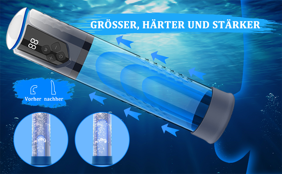 Електрична помпа для збільшення пеніса PINTLE з 5 режимами вакууму - для чоловіків