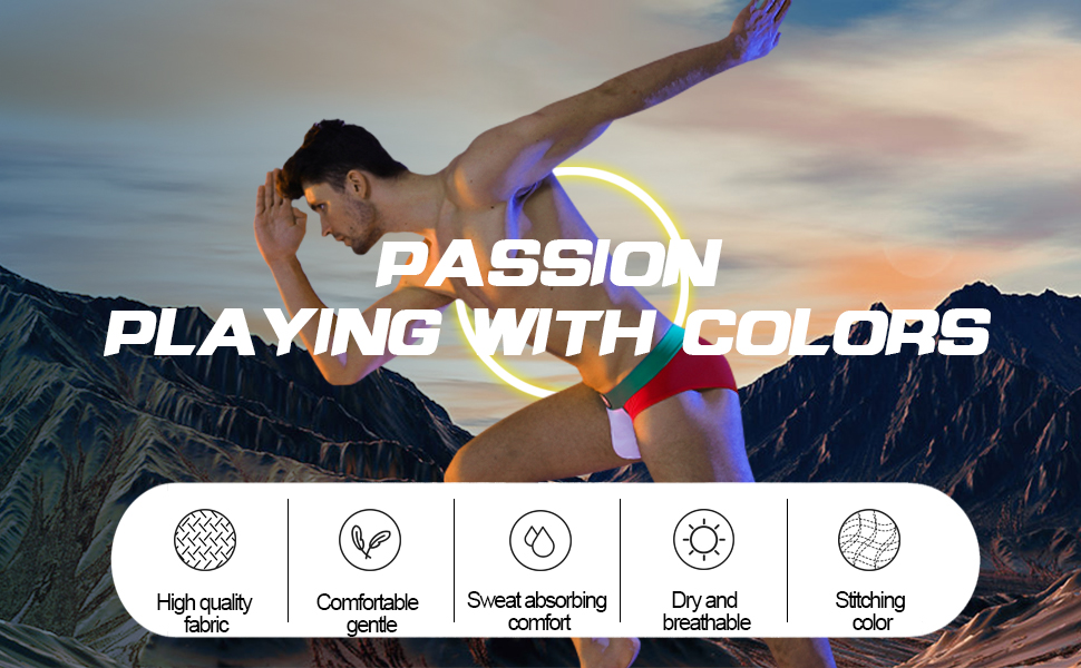 Чоловіча білизна BSHETR, труси для чоловіків, 3/5 шт. у пакунку, сітчаста тканина, низька талія, багато кольорів, м'які труси з відведенням вологи, контрастний колір, труси з низькою талією (XXL, R023)