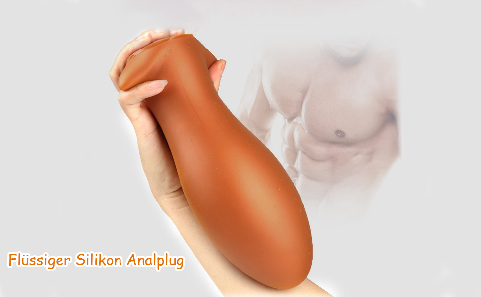 Силіконовий анальний плаг Jinqian для пар (золотий)