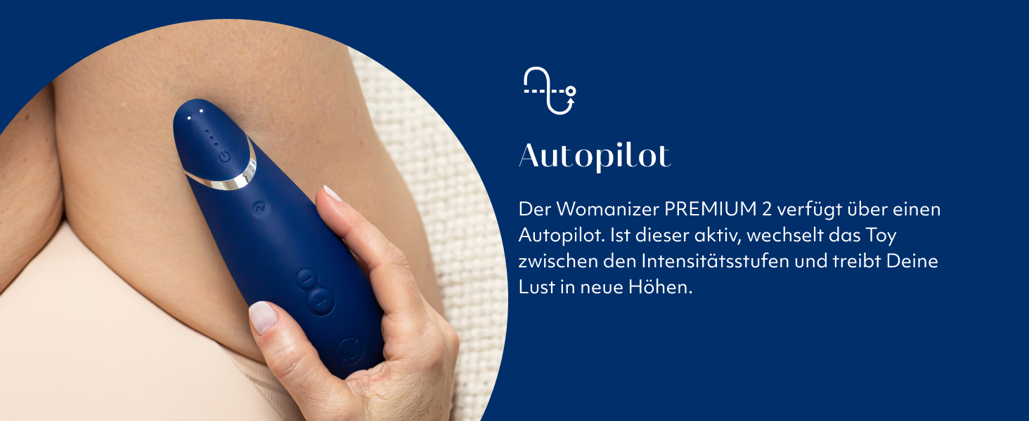 Womanizer Premium - вібратор для клітора з ефектом тиску | Інтимна іграшка для жінок | Чорний (Blaubeere)