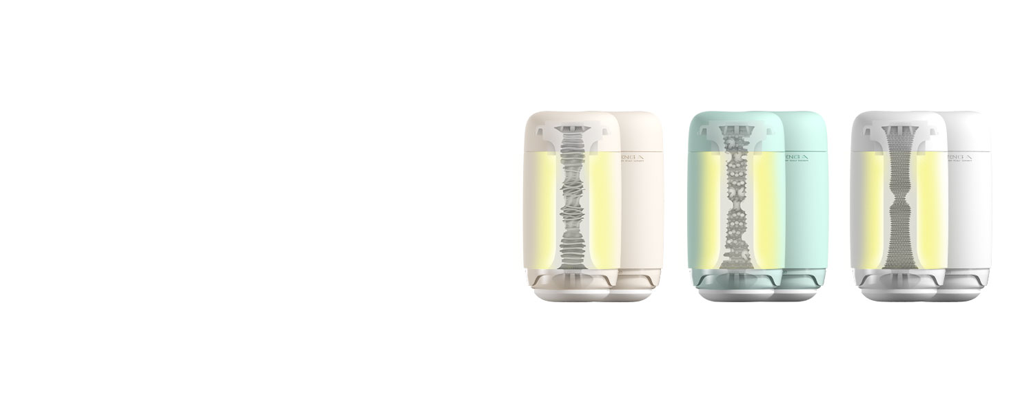 Мастурбатор Tenga Puffy Erdbeerrosa (Полунично-рожевий) 16,5 см (Sugar White)