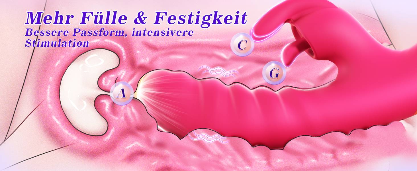 Набір вібраторів для жінок, секс-іграшки з 12 режимами, м'який дилідо з силікону, кролик-вібратор, тиха та потужна вібрація, стимулятор клітора та G-точки, секс-іграшка для жінок + додаток, мастубатор, яскраво-рожевий