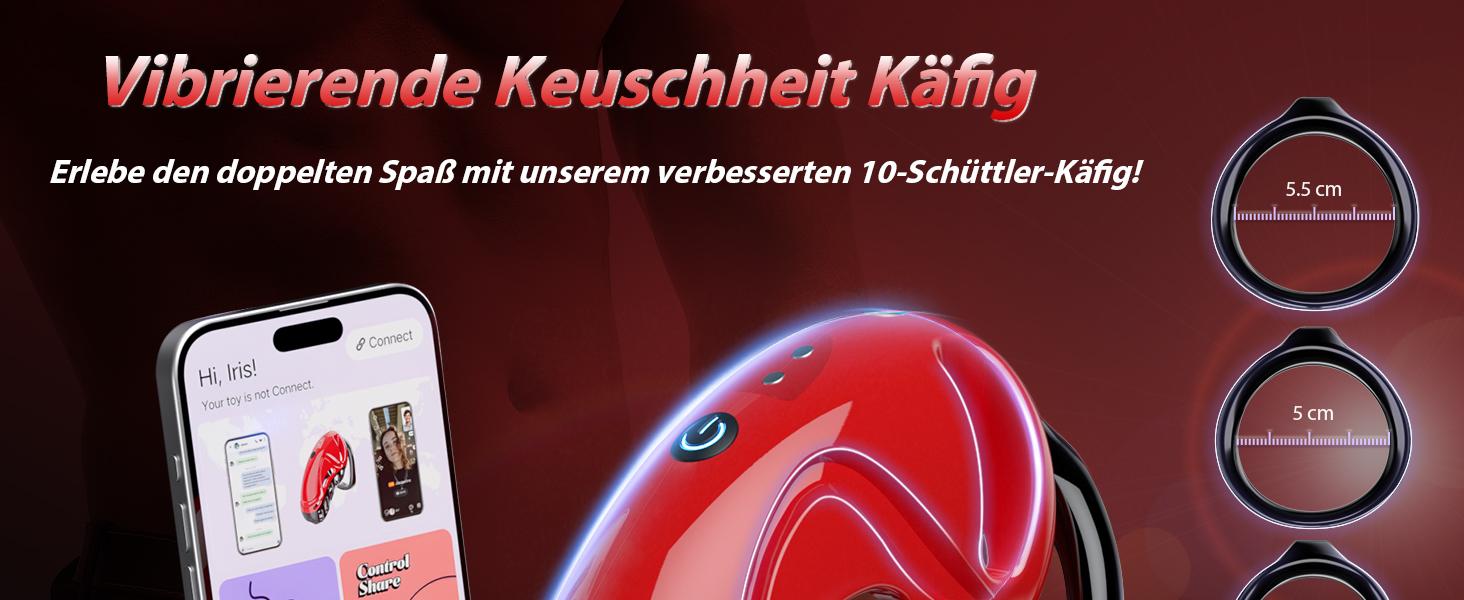 Кагець для кастрації чоловіків - пристрій для сексуальних ігор, SM-фетиш, фіксація пеніса, кагець, ремені для фіксації пеніса, 5 розмірів, кільця для пеніса, 2 ключі та 1 замок